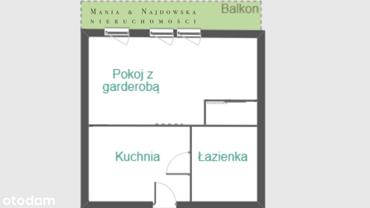 Rezerwacja - Kawalerka 28,7 m² z garderobą ul.SpawaczyOs. Zastalowskie-11