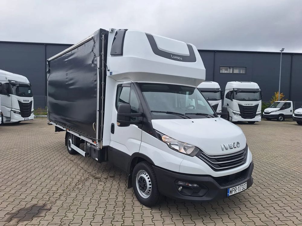 Iveco Daily międzynarodówka 10ep kurnik spanie góra 3l 180KM plandeka międzynarodówka 10EP / firanka / Salon PL / serwis ASO / kurnik