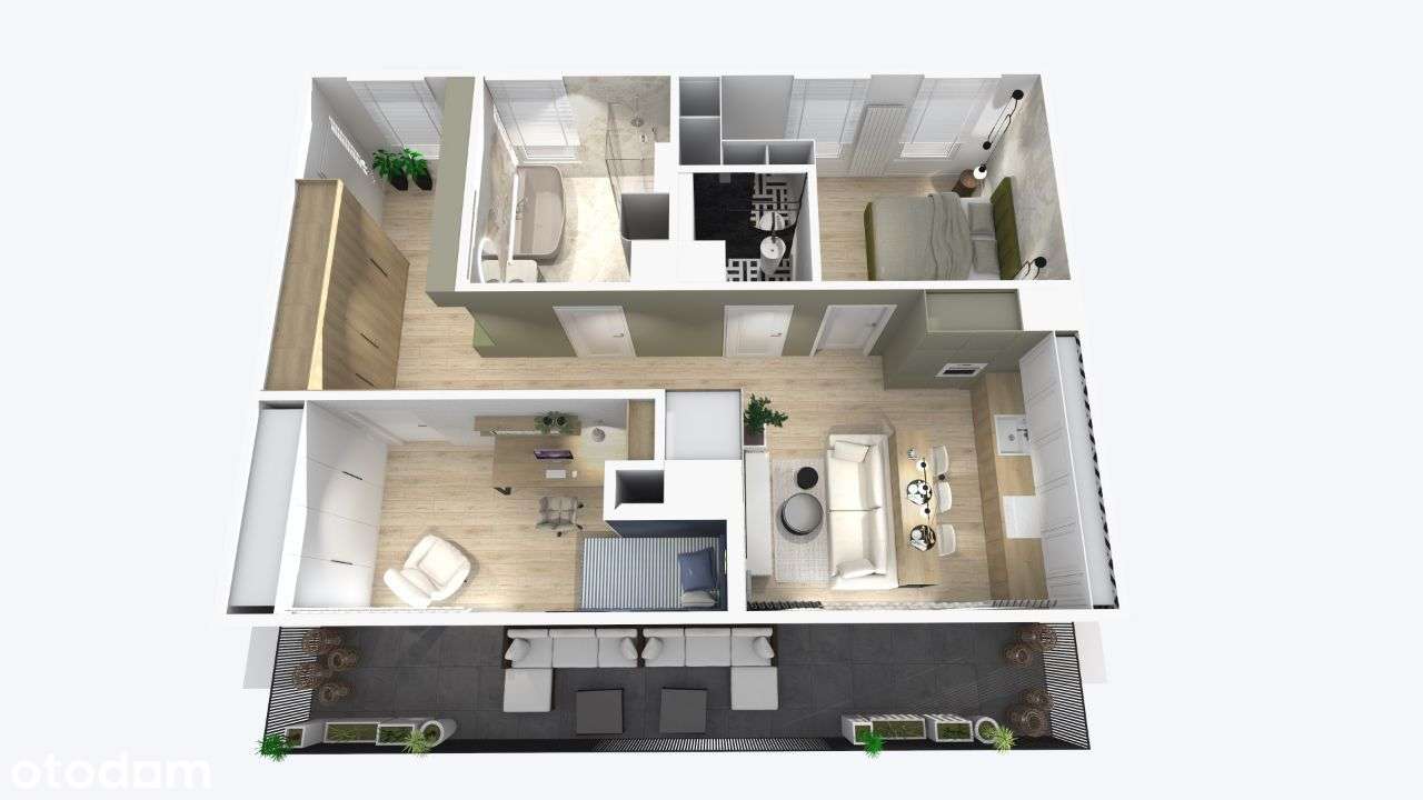 Loft Rzeszów przestronne 3 pokojowe z tarasem - Pełny obrazek: 3/19