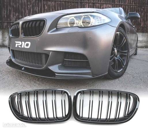 GRELHA FRONTAL PARA BMW F10 LOOK M5 COR PRETO BRILHANTE SERIE 5 - 1