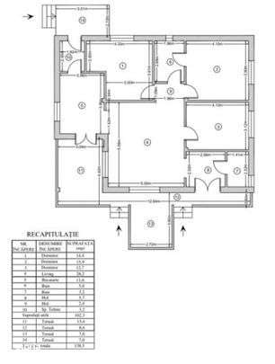 Casa individuala Ciolpani/ 4 dormitoare/ teren 500 mp/Comision 0-12