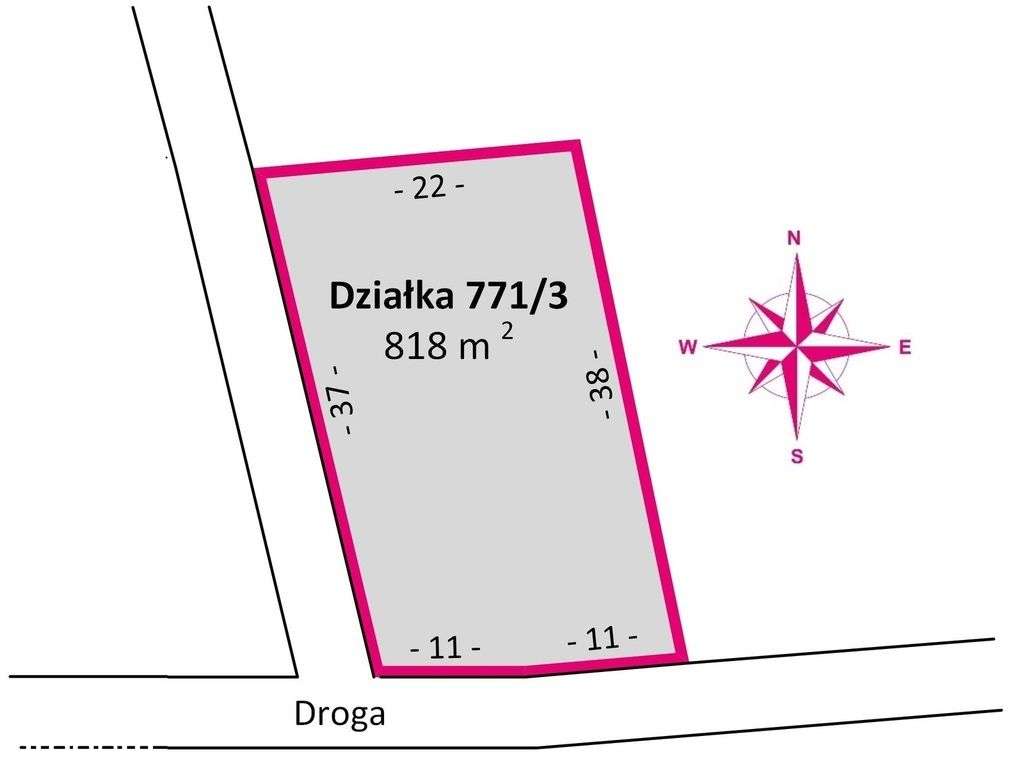 Działka budowlana 8,18 a – Radawa przy lesie-3
