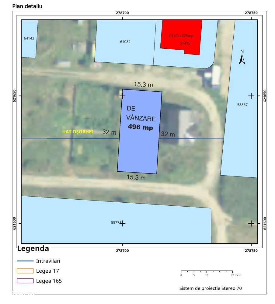 Teren intravilan 496mp la Fughiu - Imagine principală: 1/5