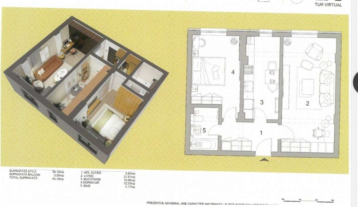 Centru Palas Campus-apartament nou 2 CD intabulat - Imagine principală: 4/12