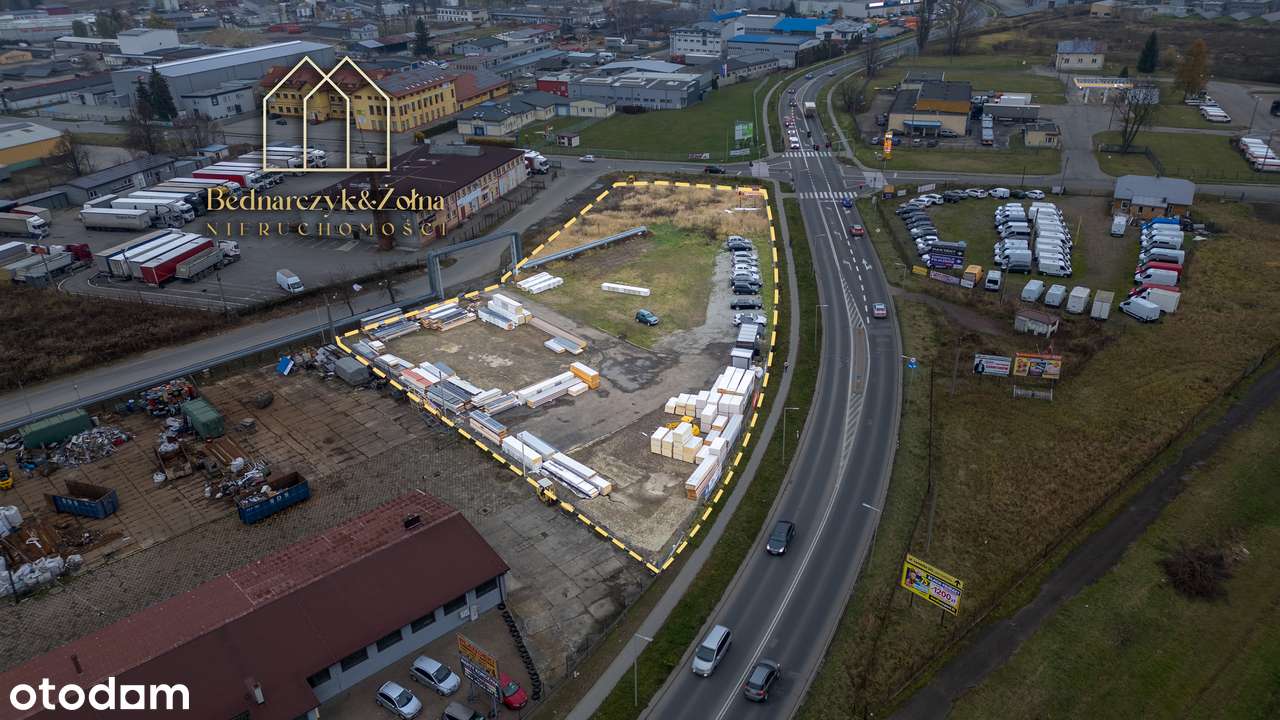 Działka inwestycyjna 0,4972 ha przy głównej trasie Jasła- MPZP PS-0