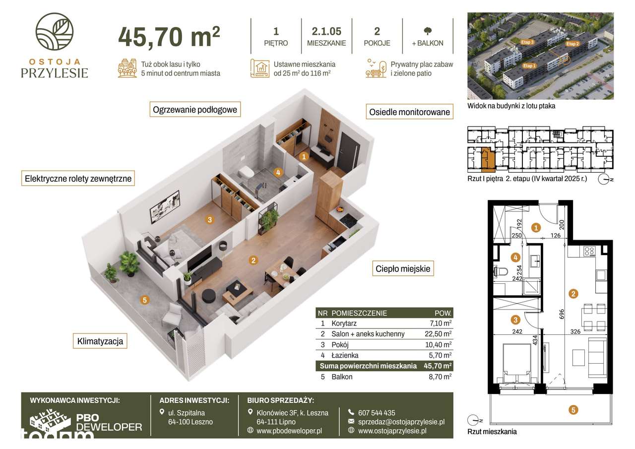 Ostoja Przylesie | mieszkanie 2-pok. | 2_1_05 - Pełny obrazek: 2/9