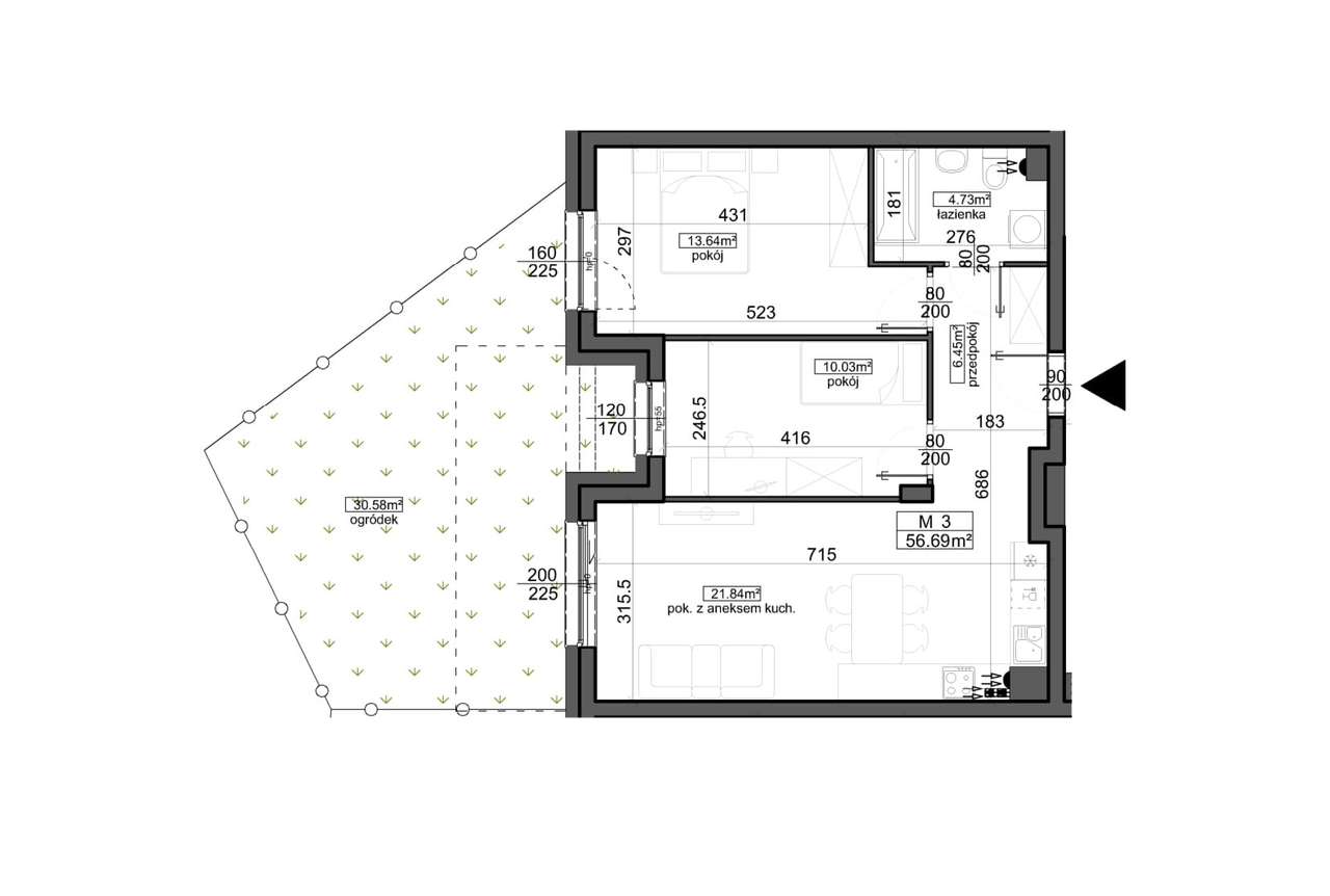 Mahonia Premium | mieszkanie 3-pok. | 1 - Pełny obrazek: 2/8
