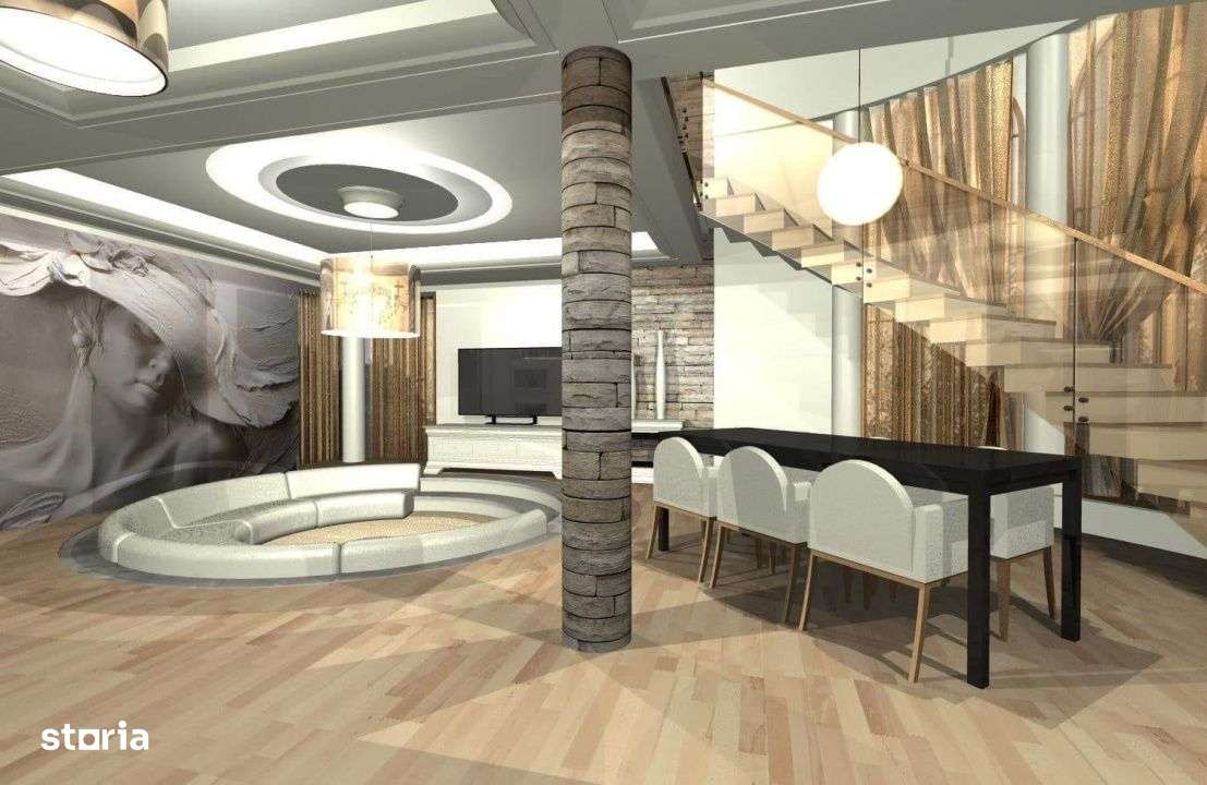 Vila cu arhitectura deosebita – P+1, la Gri, cu terasa si foisor, Va-4