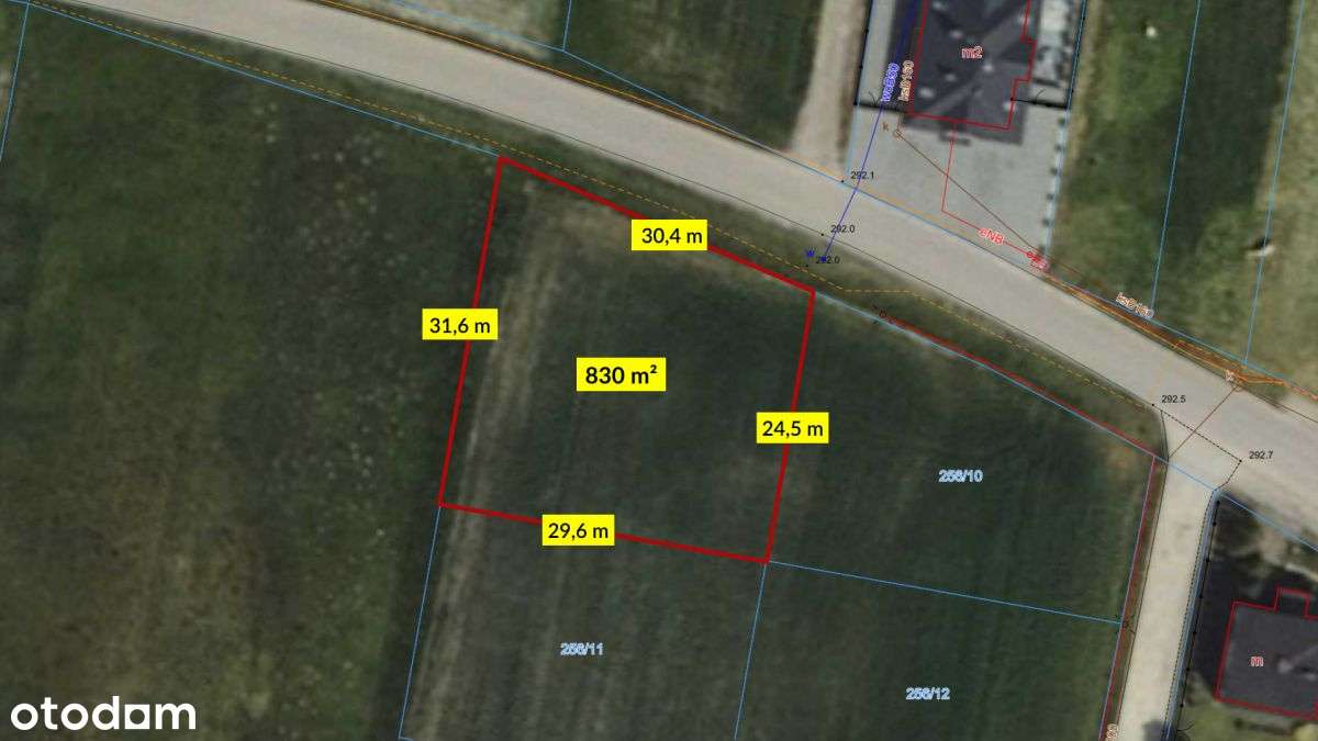 Działka budowlana 830m2 Strzebiń - Pełny obrazek: 2/17