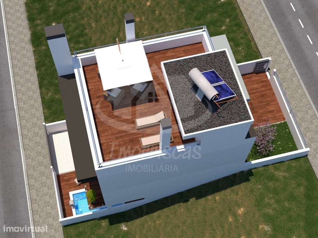 Moradia V4 com piscina e jardim privativo na Urbanização Terraços d... - Grande imagem: 5/21