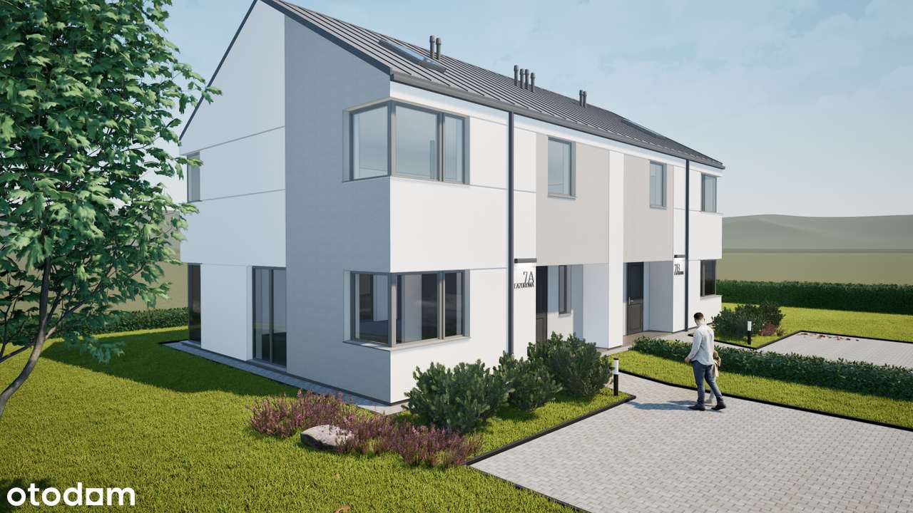 Bliźniak, Dobra, ul. Lazurowa | 123,26 m² | pompa ciepła | rekuperacja