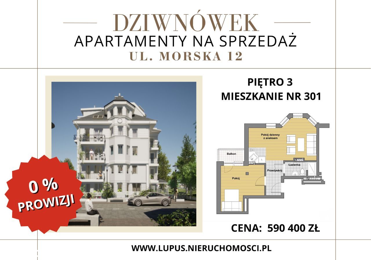 Apartament przy ul. Morskiej 12 w Dziwnówku