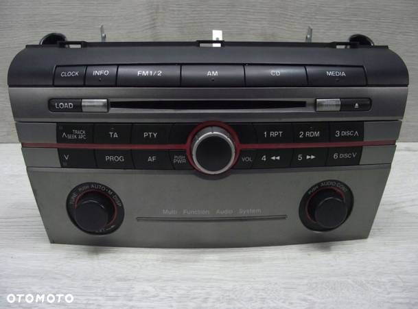 MAZDA 3 03-09 RADIO CD BS4A66ARX ORYGINAŁ - 1