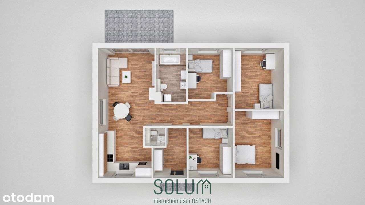 Parterowy 116,84M2 Wolnostojący Dom W Wilkowicach!-4