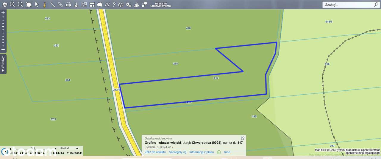 działka leśna I  12300 m2  I gm. Gryfino-1
