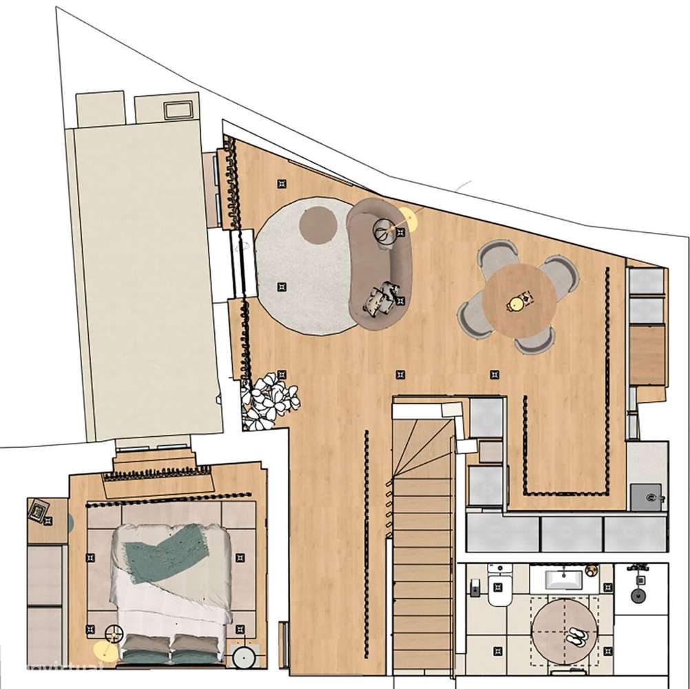 APARTAMENTO T2 Duplex  com terraço novo, Situado no Bairro Novo, ju...-18