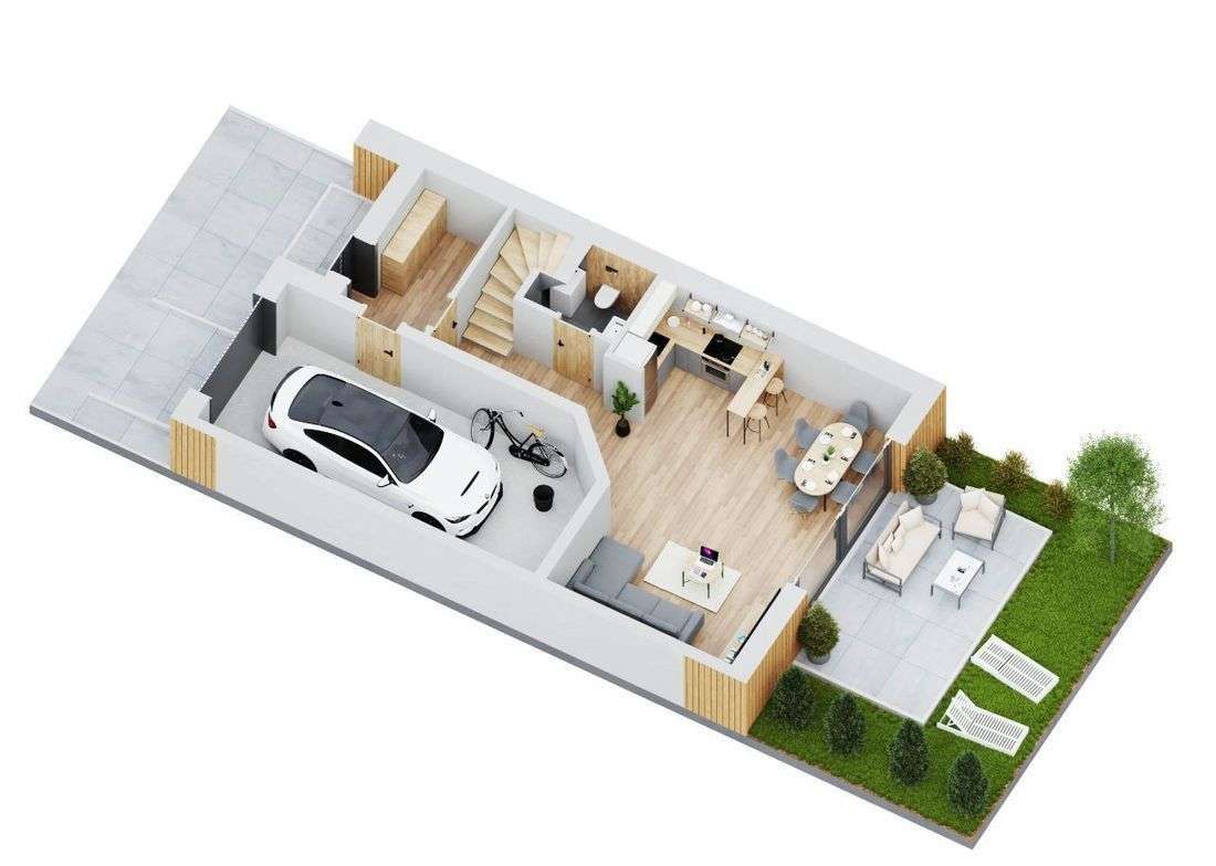 Dom w spokojnej okolicy w trakcie budowy - Pełny obrazek: 5/13