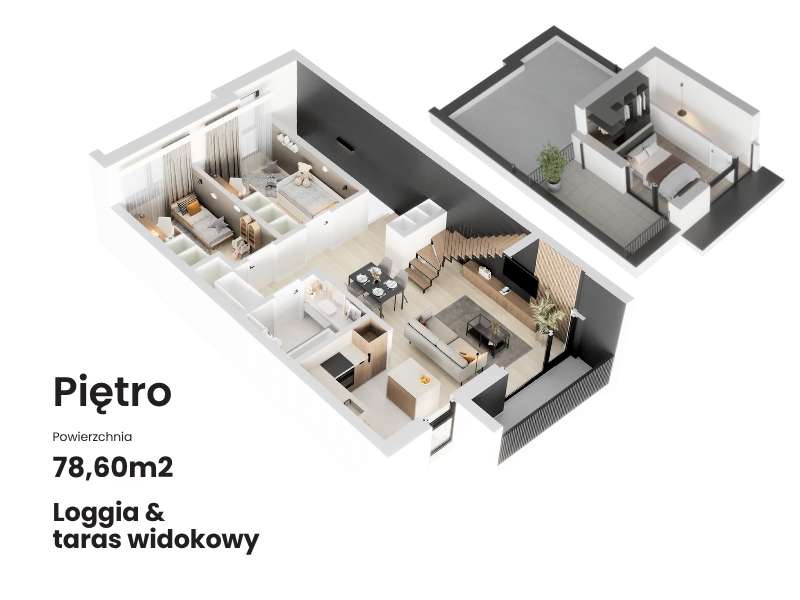 Apartament z Tarasem i widokiem na TATRY ! - Pełny obrazek: 5/12