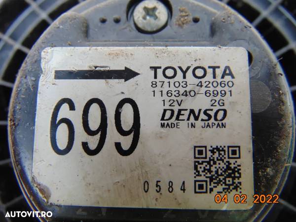 Motoras aeroterma Toyota Rav4 2000-2006 dezmembrez Toyota Rav4 2.0 - 2