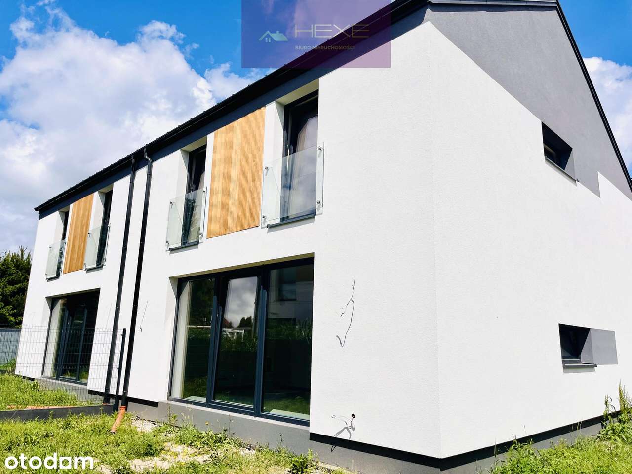 Nowoczesny bliźniak z garażem, ogrzewanie gazowe-19