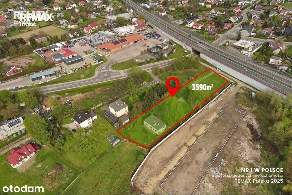 Działka usługowa 3590m2 blisko centrum