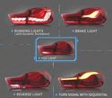 FAROLINS FULL LED PARA BMW SERIE 4 F32 F33 F36 13-18 LIGHT BAR OLED FUNDO VERMELHO - 4