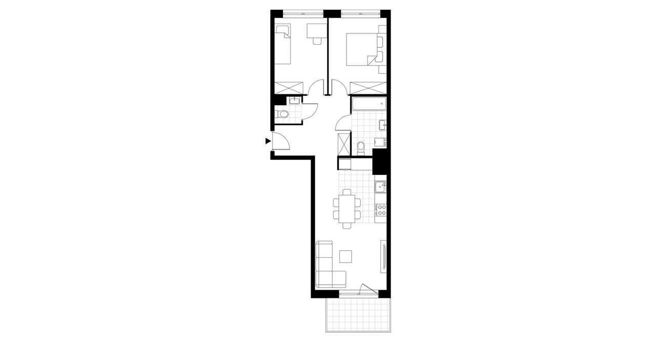 3-pokojowe mieszkanie 60m2 + balkon Bez Prowizji - Pełny obrazek: 3/7