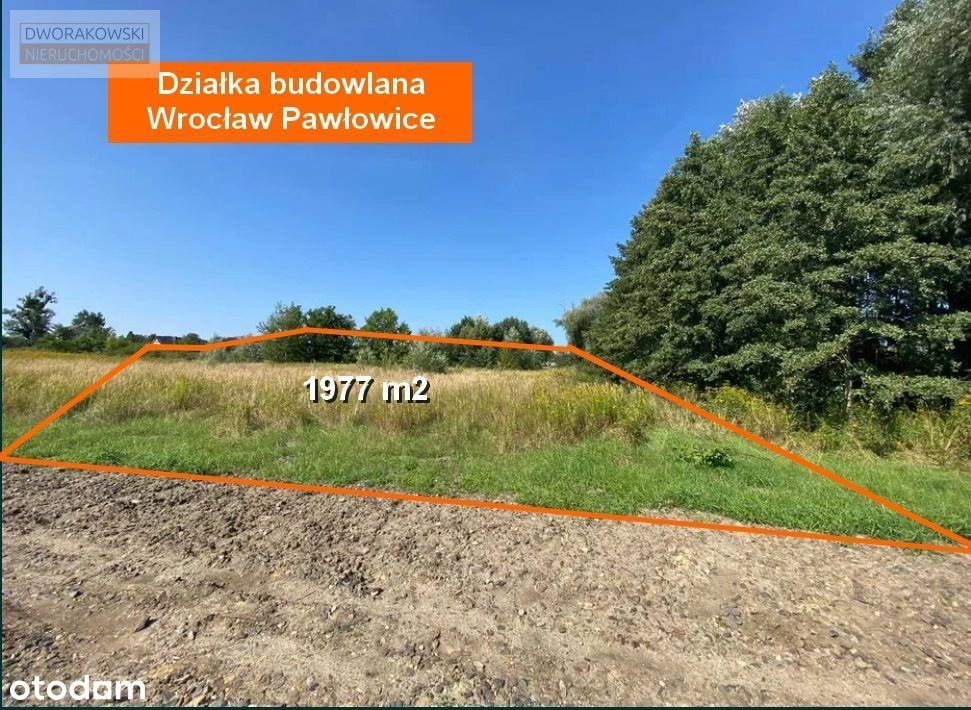Działka budowlana Pawłowice Wrocław /Mpzp/