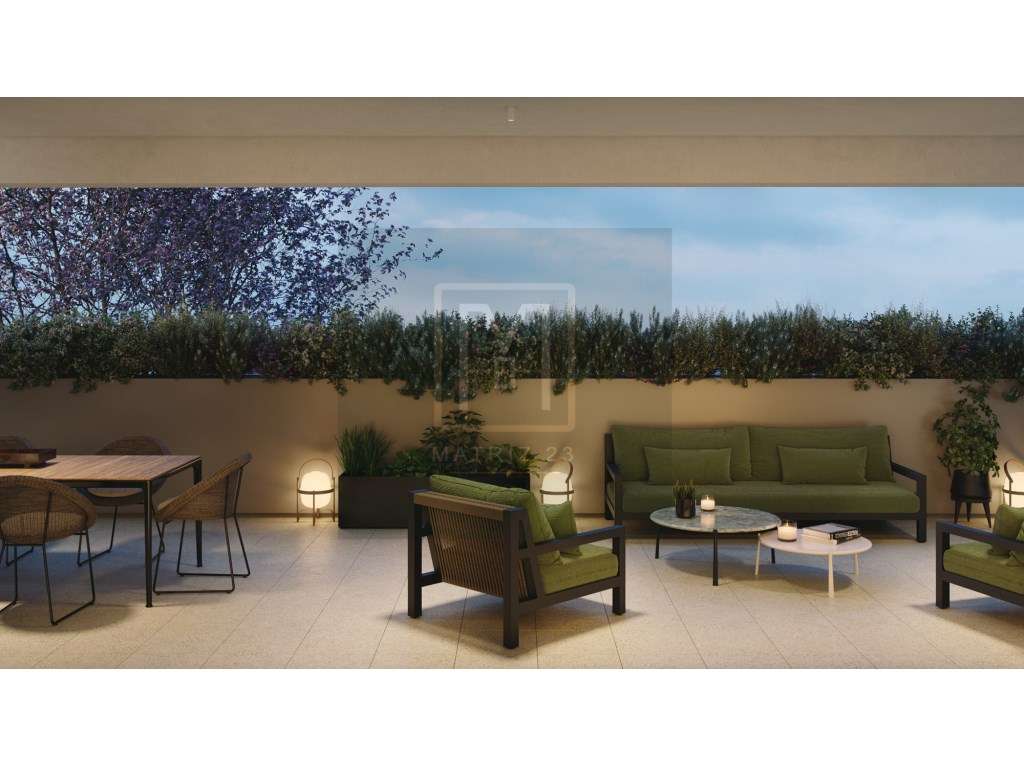 APT T1 NOVO, COM TERRAÇO, PISCINA, GINÁSIO, LUGAR DE GARAGEM, MAIA-7