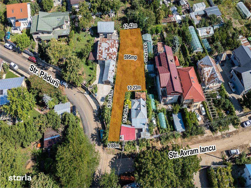 TUNARI-PADURII,TEREN INTRAVILAN 595 MP,ASFALT,GAZ,CURENT,CANALIZARE - Imagine principală: 2/5