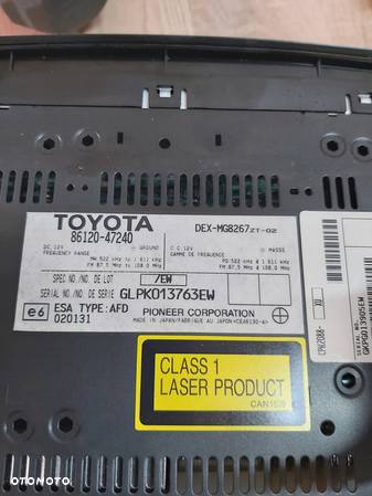 Toyota Prius II radio JBL CD 86120-47240 - 5