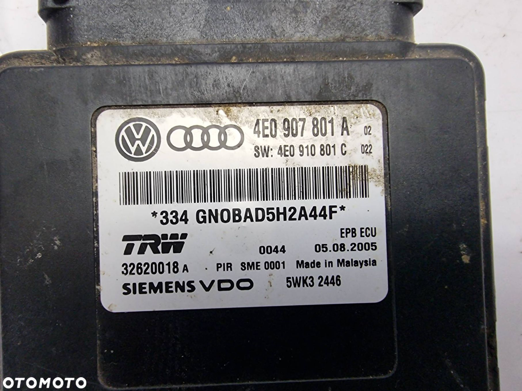 MODUŁ AUDI A8 D3 4E0907801A - 2