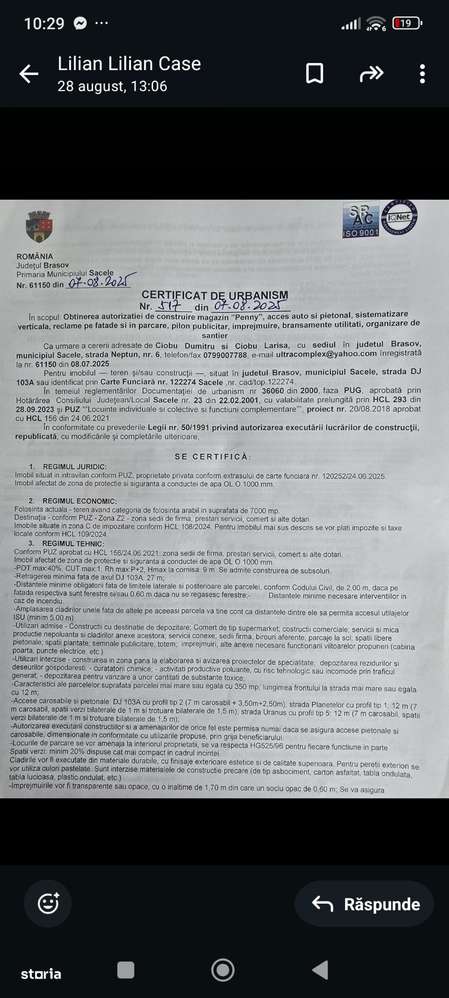 Oportunitate - teren cu proiect Magazin Penny - Certificat de Urbanism - Imagine principală: 3/5