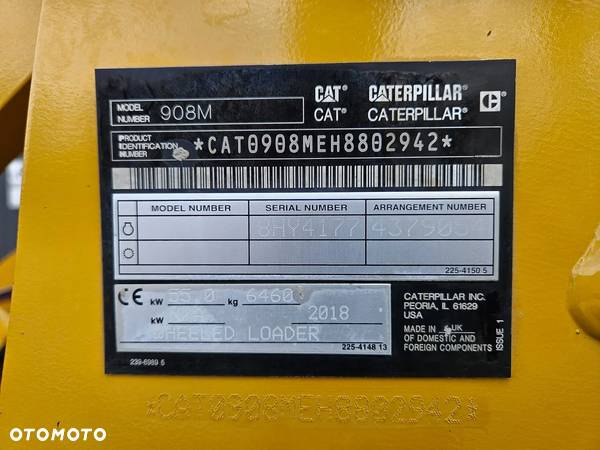 Caterpillar ŁADOWARKA KOŁOWA CAT CATERPILLAR 908 908M 908 M 906 907 2018R. - 3