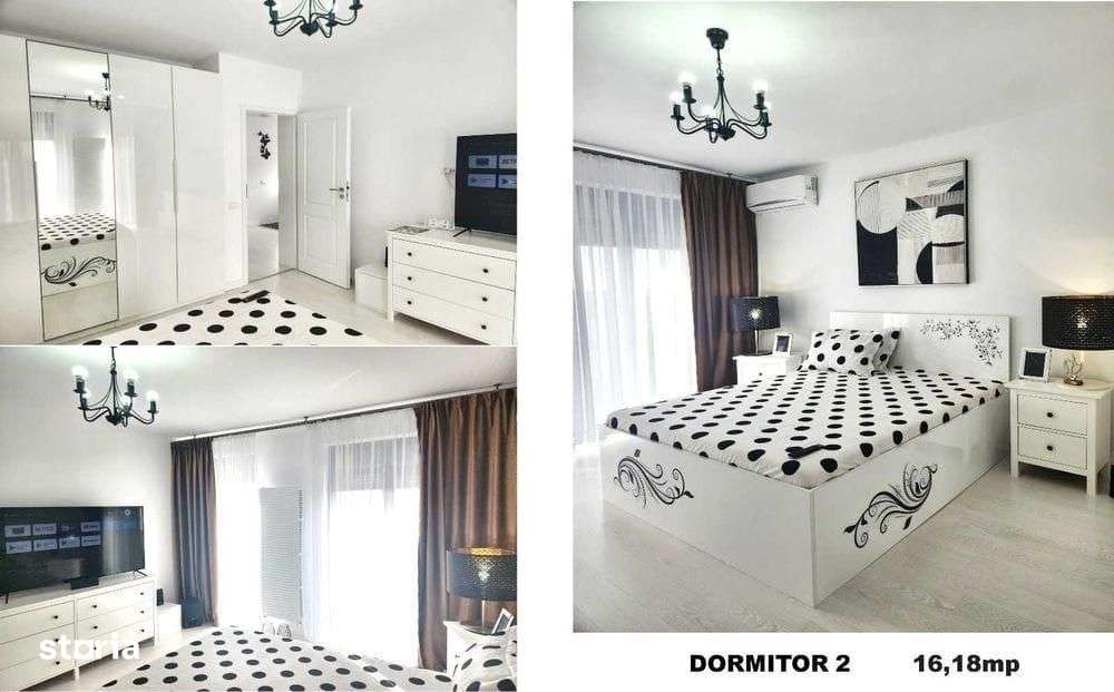 CASA DUPLEX DOMNESTI, MOBILATA, CENTRALA, TOATE UTILITATILE, COMIS 0% - Imagine principală: 5/8
