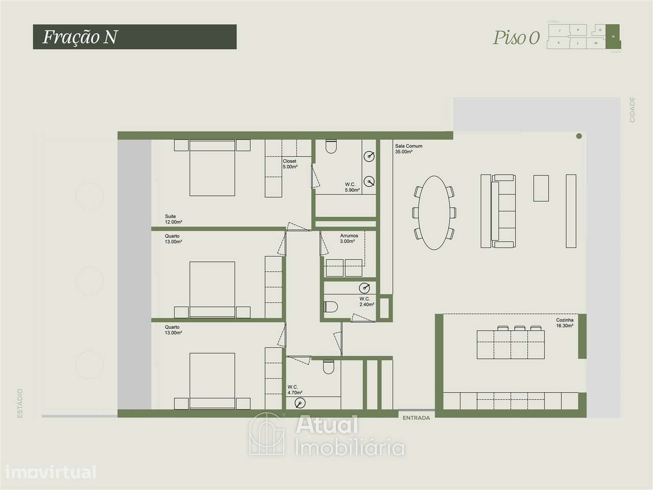 Apartamento T3+1 Venda em Caldas de Vizela (São Miguel e São João),Viz-26