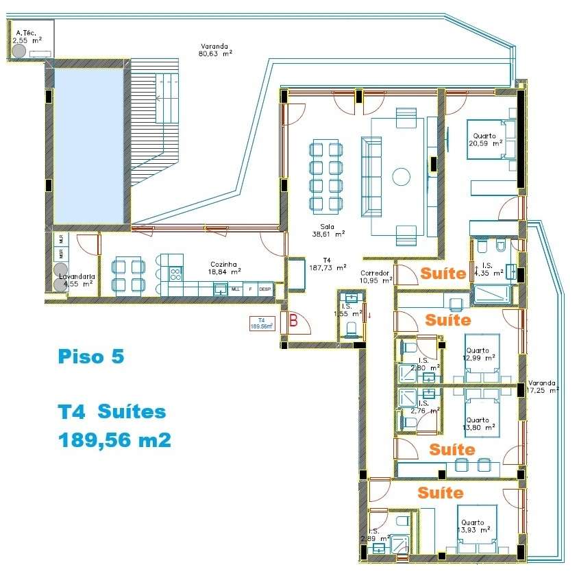 Apartamento T4 - Quinta da Portela - Coimbra/Venda-8