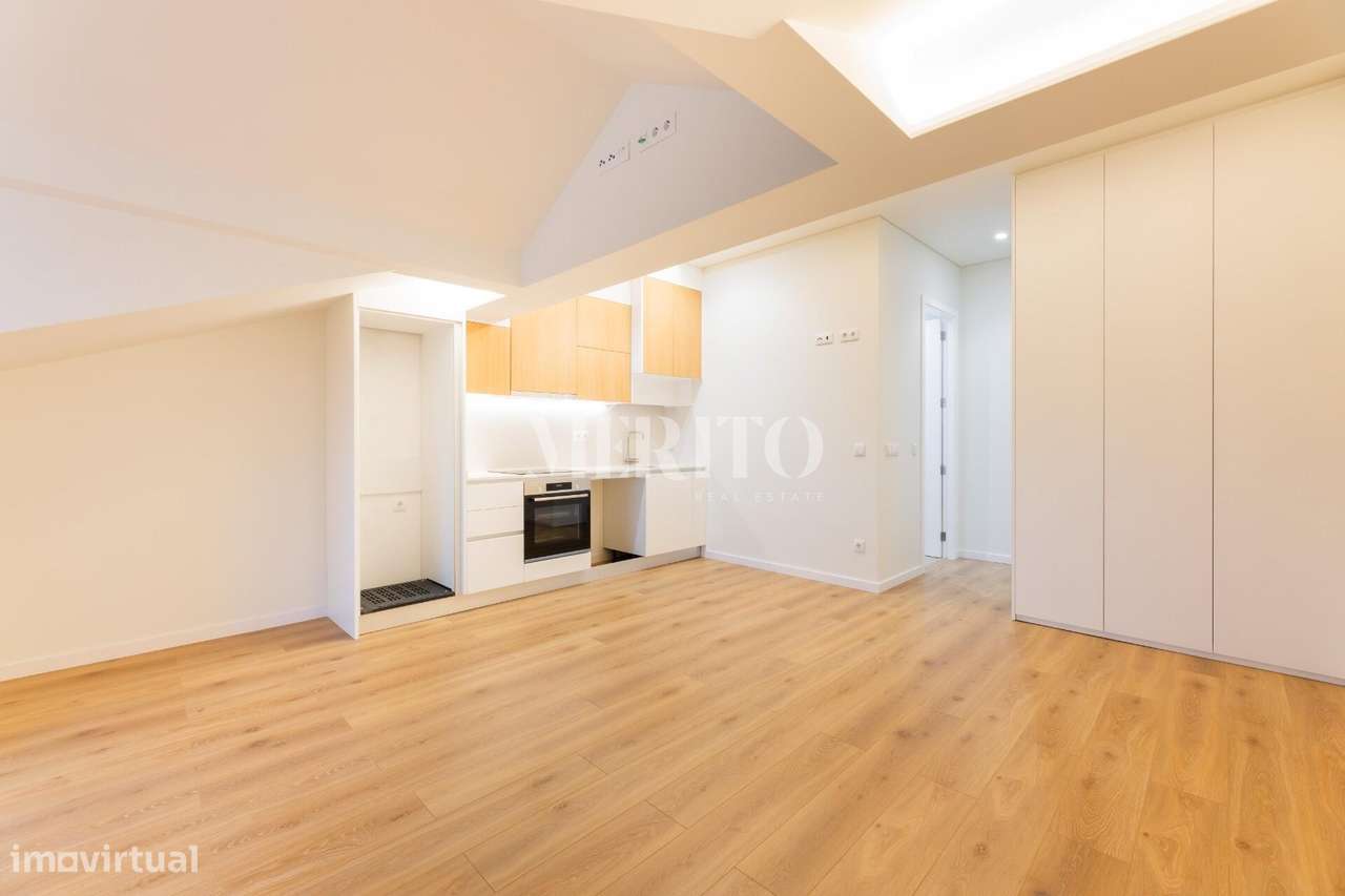 Apartamento T0  em prédio renovado na zona histórica de Braga - Grande imagem: 5/9