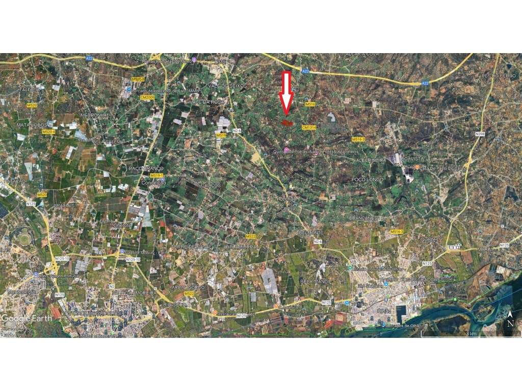 Terreno com ruina em óptima localização próximo de Faro - Grande imagem: 2/2