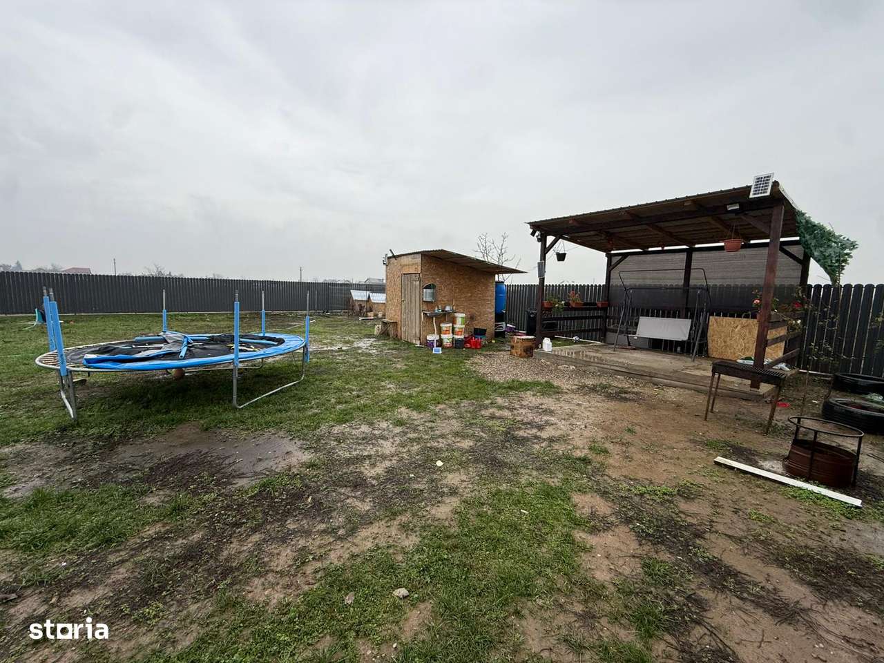 Teren 473mp / Mihailesti / autorizatie casa P+1 / gard nou-7