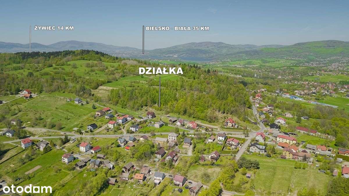 Atrakcyjna, widokowa działka w Beskidzie Żywieckim - Pełny obrazek: 5/7