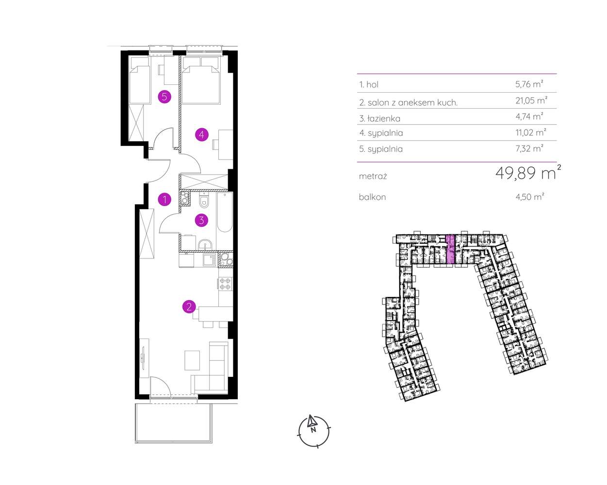 3 Pokoje z balkonem - Super CENA do 8.11.2025 - Klucze w styczniu-2