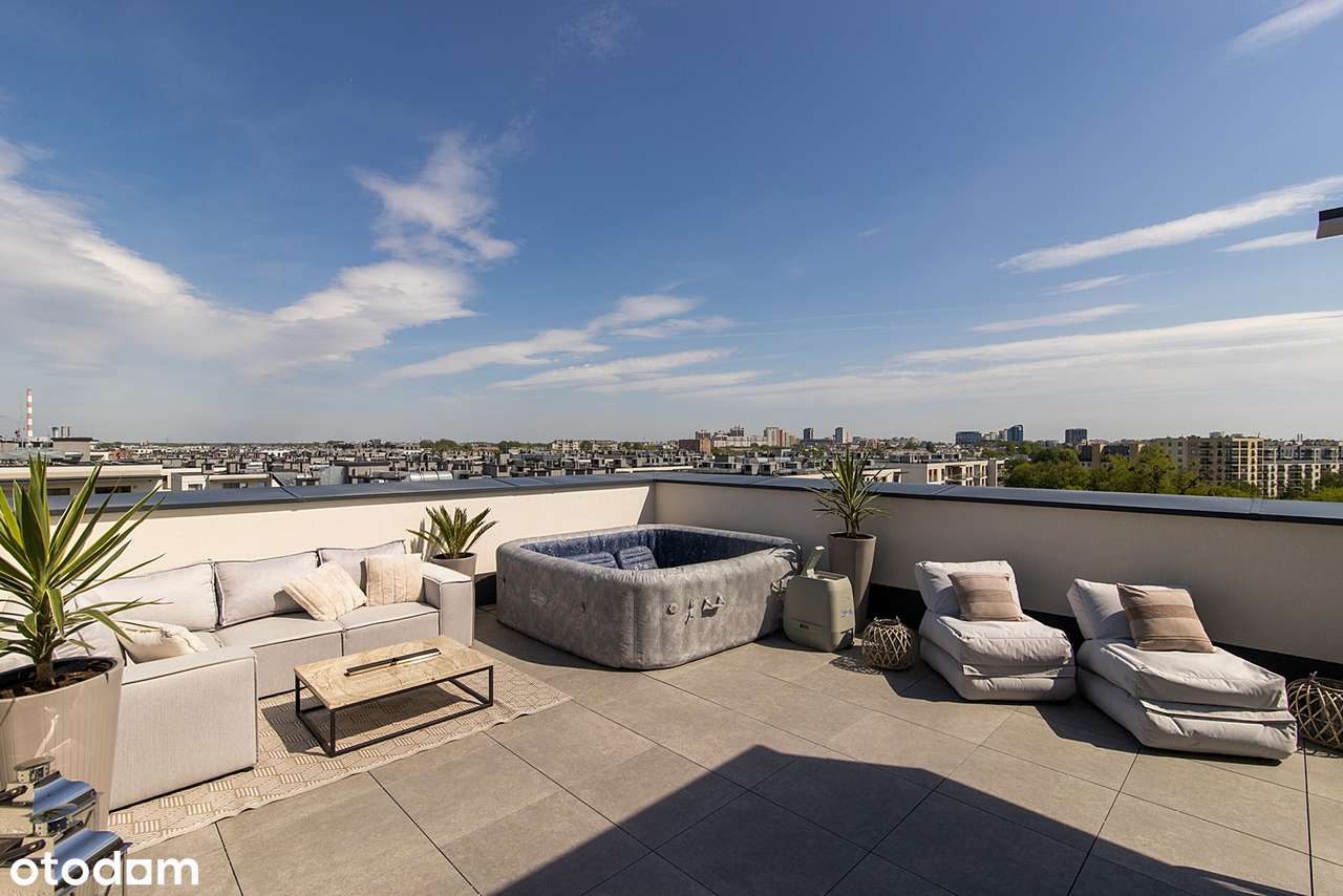 Luksusowy Penthouse z tarasem i widokiem na Warszawę-16