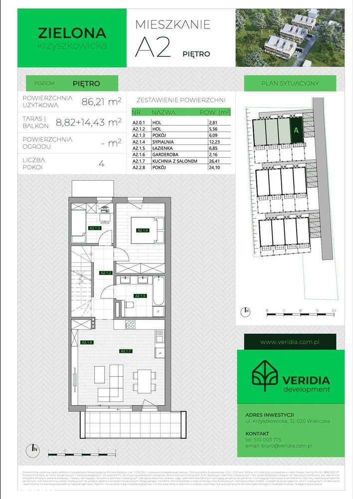 Zielona Krzyszkowicka - mieszkanie A2 - Pełny obrazek: 5/12
