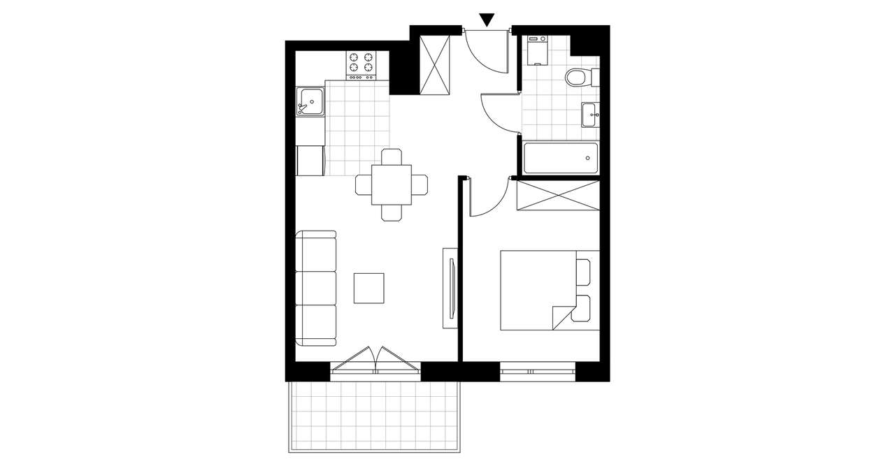 ul. Powstańców | mieszkanie 2-pok. | E 81 - Pełny obrazek: 4/8
