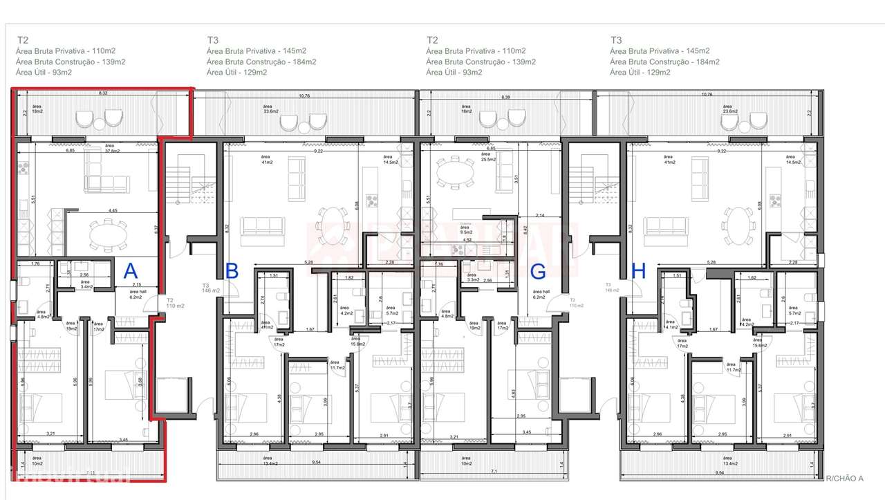 Apartamento T2 novo em Condomínio Fechado com Piscina e Vista Rio – Sa-12