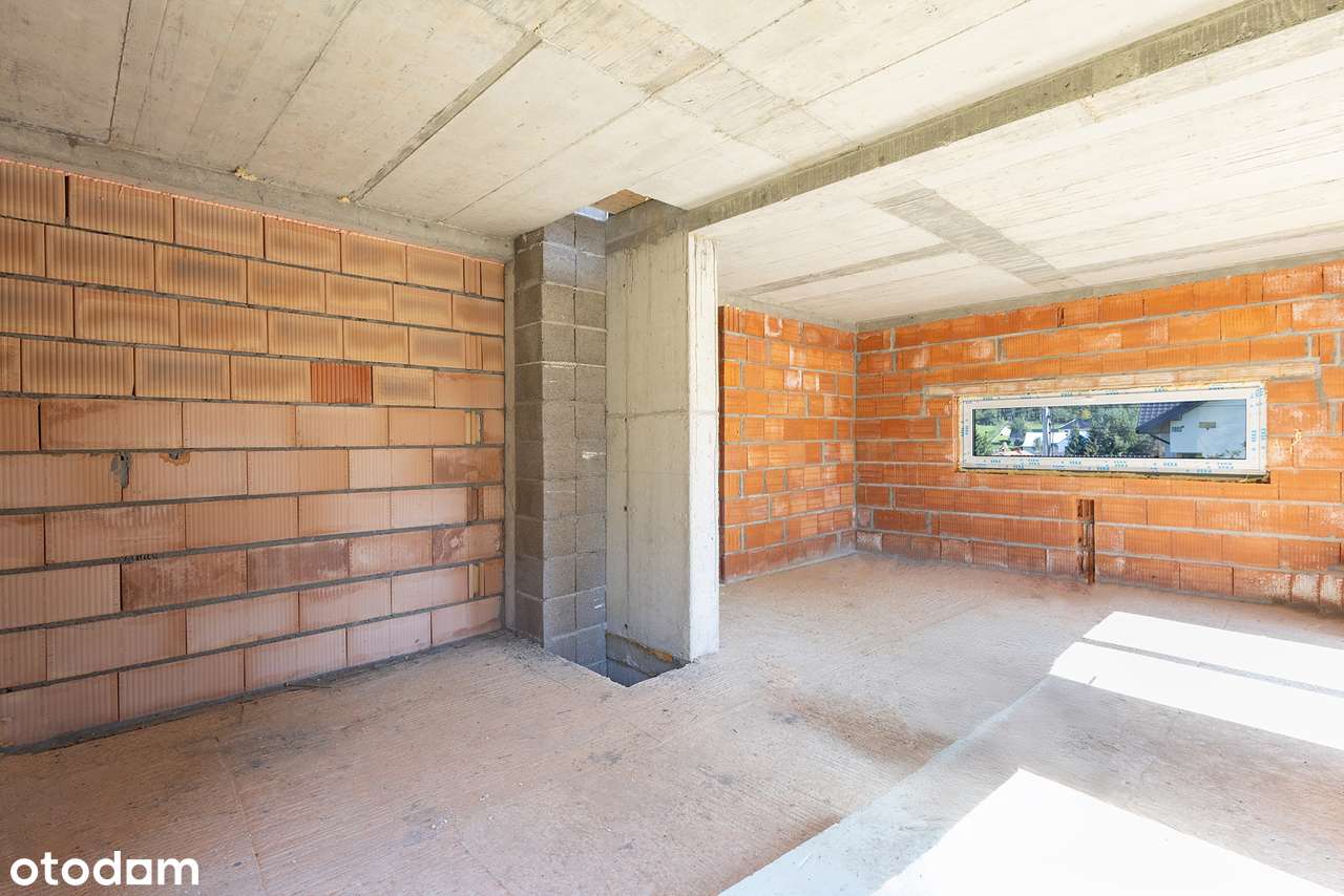 Łapczyca, gm. Bochnia dom wolnostojący + garaż – stan surowy zamknięty-7