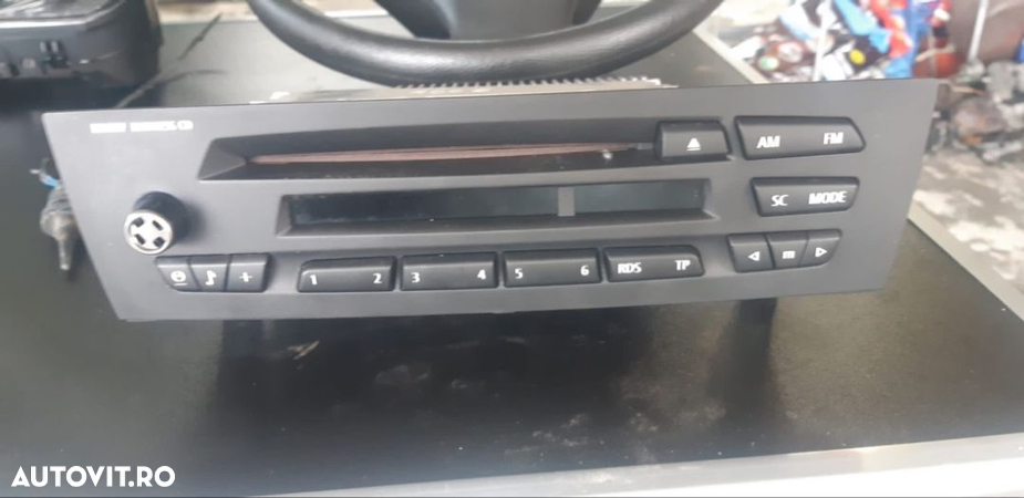 szl panglica volan BMW seria 1 e87 butoane încălzire scaune panou clima AC ceasuri bord kilometraj unitate radio cd player - 6