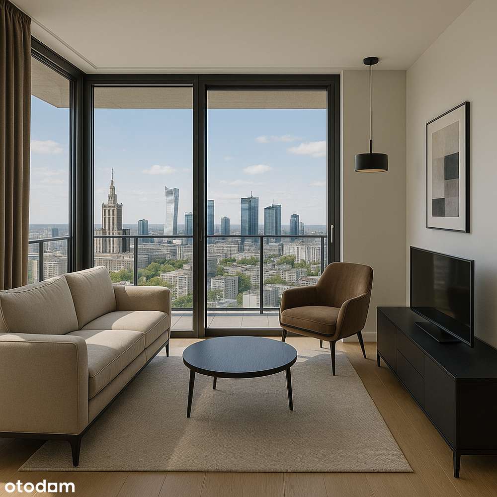 Wielki Balkon - Widok na Warszawę - 20/80% - Garaż Podziemny - Pełny obrazek: 5/6