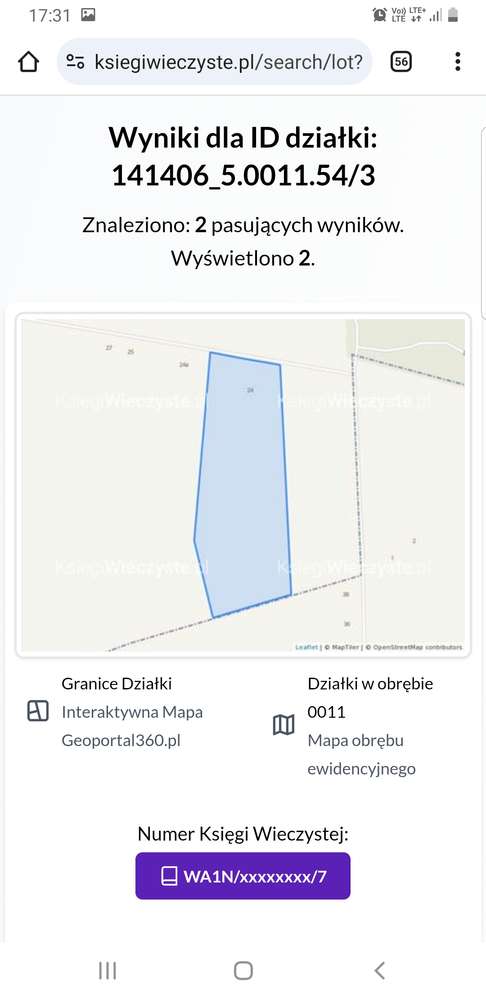 Sprzedam działkę siedliskową ok. 5.6 ha - Pełny obrazek: 4/6